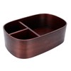 Wooden Lunch Box Portable Food Container Tablewares for Home Office