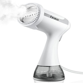 CKIKH Steamer for Clothes, Portable Clothes Steamer for Fabric Wrinkles Remover, 2000W Handheld Steamer with 280ml Tank, 20-Second Fast Heat-up, Convenient Clothes Steamer for Home, Office and Travel