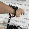 54" Iron Leg Shackles w/ Key, Heavy Duty Old Style