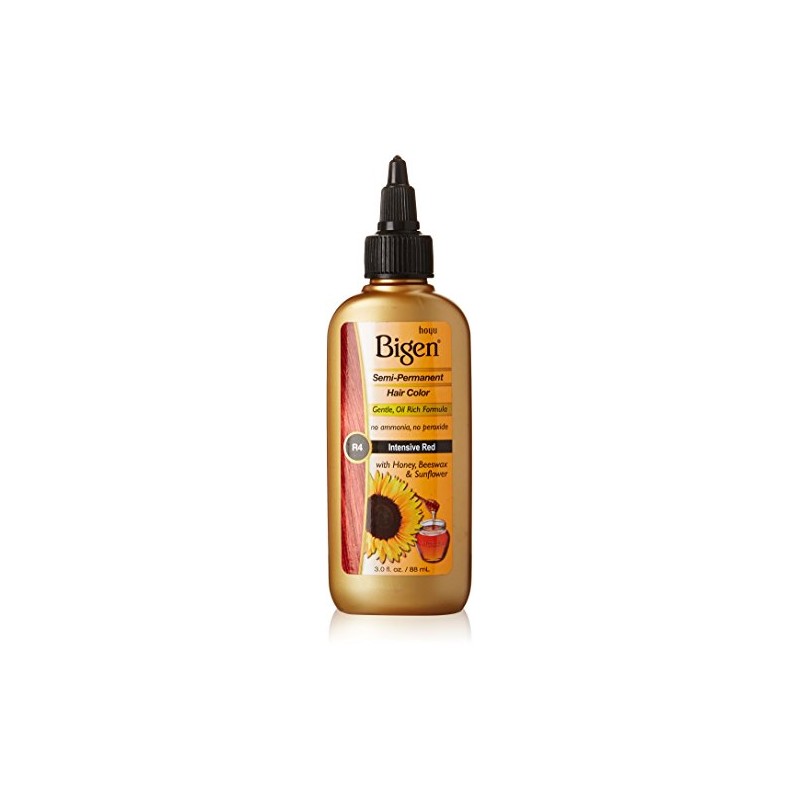 Bigen Semi Permanent Hair Color, Intense Red, 3.0 Ounce
