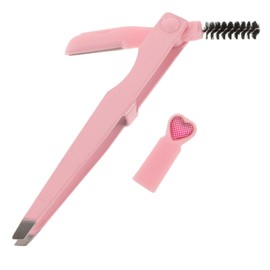 WOONEKY Eyebrow Trimmer Tool Stainless Tweezers and Razor for Women Lightweight and Portable Grooming Kit for Easy the Go Touchups