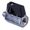2 x 3/8 inch NPT shut-off valve, mini brass internal