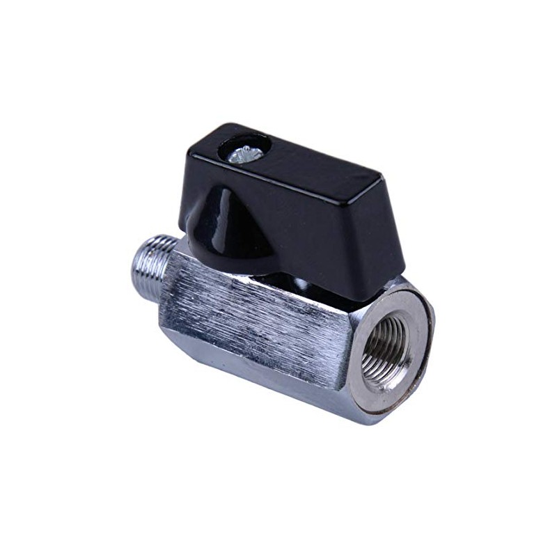 2 x 3/8 inch NPT shut-off valve, mini brass internal