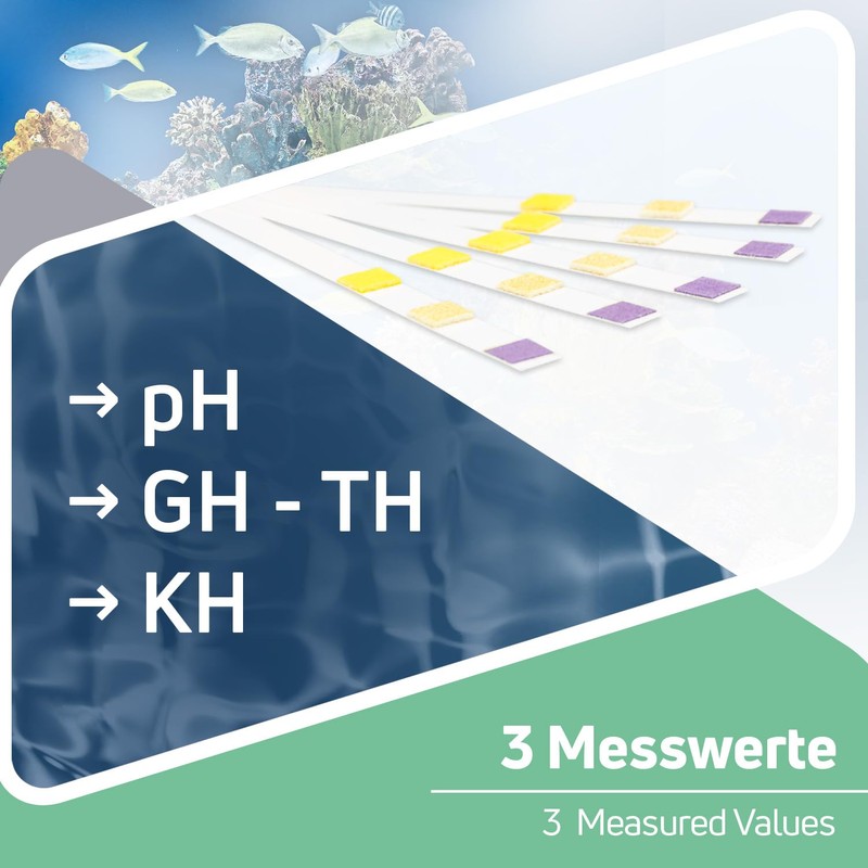 sanafish Aquarium Water Test Base - pH, GH, KH. 100