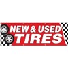 4LessCo 2x6 Feet NEW USED TIRES Banner Store Sign Fabric