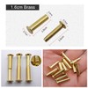 9 Sets Kitchen Knife Handle Rivet Screw Brass 5/16" x