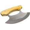 Wild Turkey Handmade Chef Kitchen Alaskan Ulu knife Crescent Blade