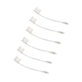 monofive MF-SUSBC5-6W USB Type C Male Protective Cover Cap Anti-Shedding Soft 6 Pack White (Translucent)