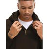 JEMLDL Mens Quarter Zip Hoodies Casual Loose Fit Heavyweight Pullover