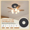 PATIKIL Ceiling Medallion, 12" OD x 4" ID PU Decorative