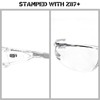 HTS HUNTERSKY S239 Protective Clear small Safety Glasses women youth