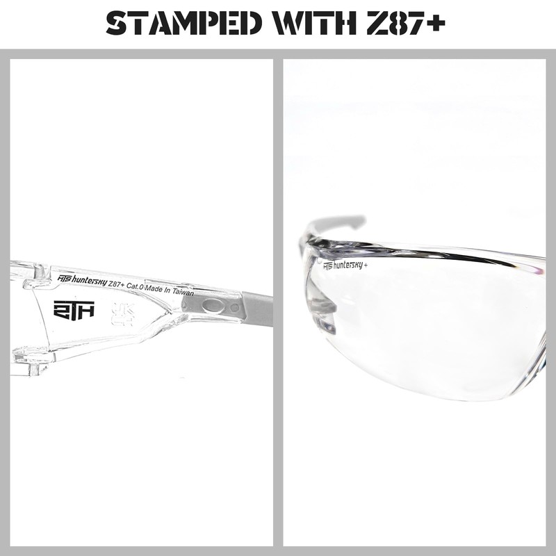 HTS HUNTERSKY S239 Protective Clear small Safety Glasses women youth