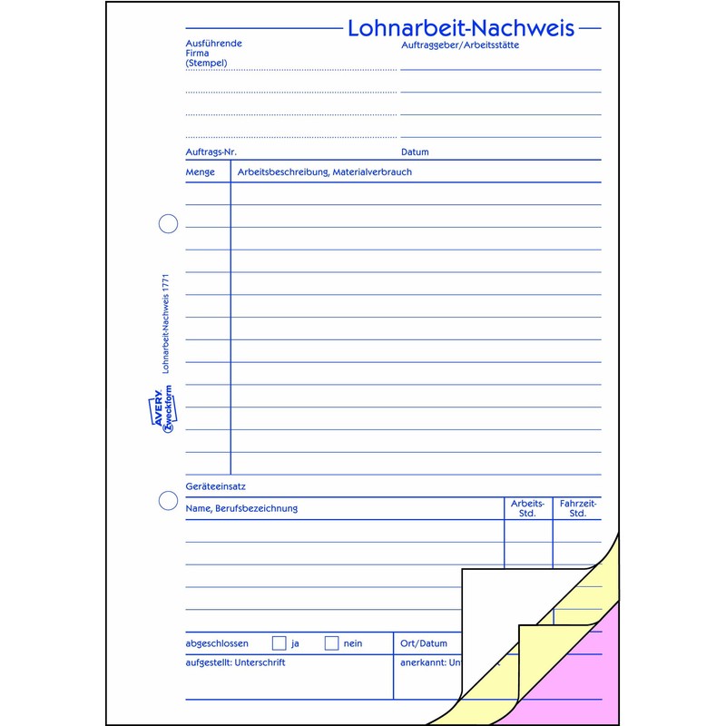 LOHNARBEITSNACHW.ZWE 1771