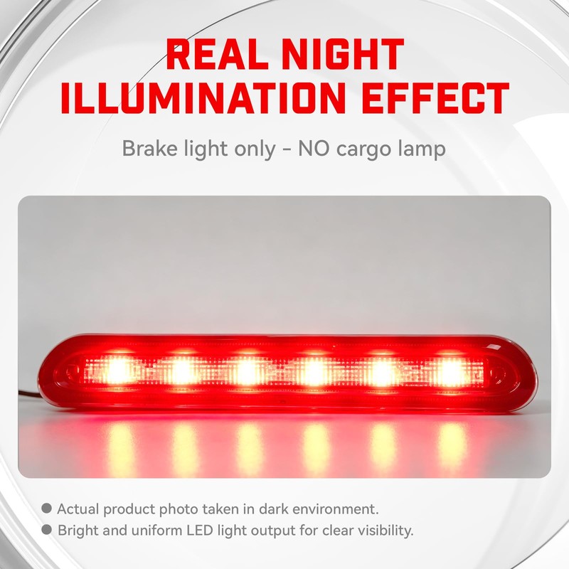GONMOT 10 Inch Flush Mount LED Third Brake Light for