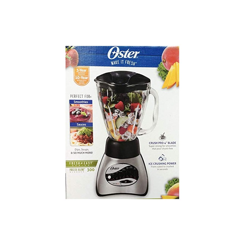 Oster Classic Series 16 Speed Blender with 5-Cup Glass Jar,