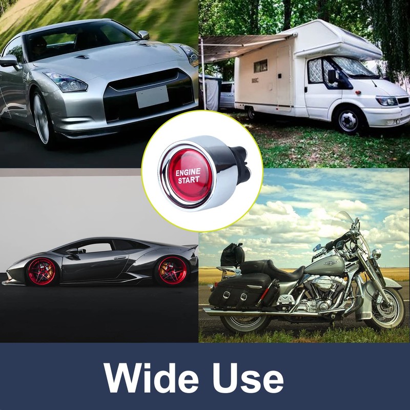 DMWD Start Switch 12V DC 50A Car Start Engine Button