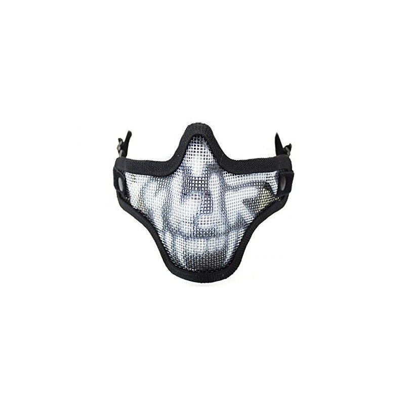 Nuprol Lower Face Skull Mesh Mask; Black