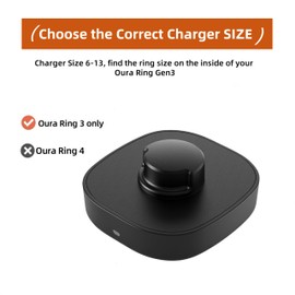 WONJOY Compatible with Oura Ring Gen3 Charger - Size 10 - Fast Charging Dock with USB-C Cable for Smart Ring (10)
