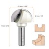 sourcing map 1pcs Router Bit Core Box 1/2 Shank 1-5/8