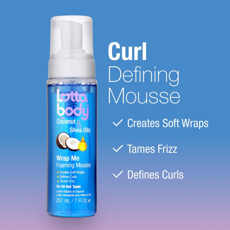 Lottabody Wrap Me Foaming Mousse with Coconut & Shea Oils,