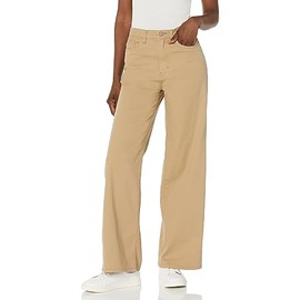 Unionbay Women's Sloane Stretch Twill Wide Leg Pant, Sandy Brown, 9
