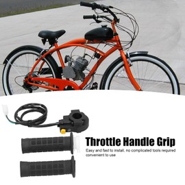 EVGATSAUTO Kit de Agarre del Acelerador para Bicicleta Motorizada, Compatible con Moto de Calle, Agua, Empuñadura del Acelerador, ABS + Caucho