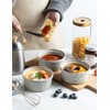 16 oz Ramekins with Lids Oven Safe, Ceramic Ramekins for