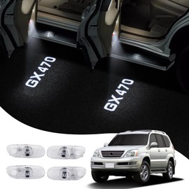 LaIIker 4 Pieces Door Light Logo Projector for 2003-2009 Lexus GX470 Car Modification Fittings Colorfast High Definition LED Car Welcome Projection Lamp (GX470 4 Pieces)