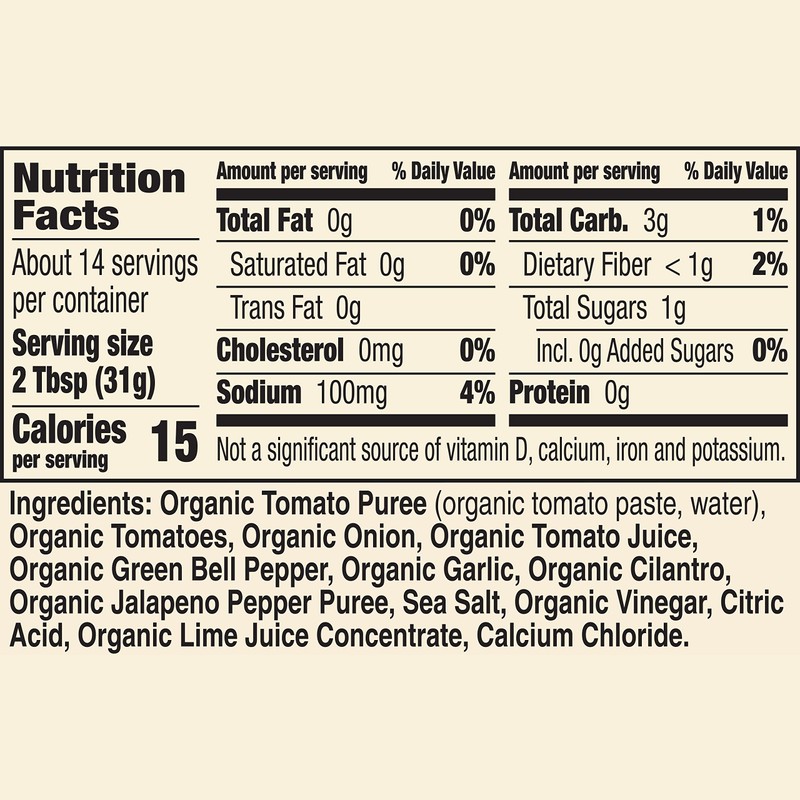 Muir Glen USDA Certified Organic Medium Salsa, 16 oz