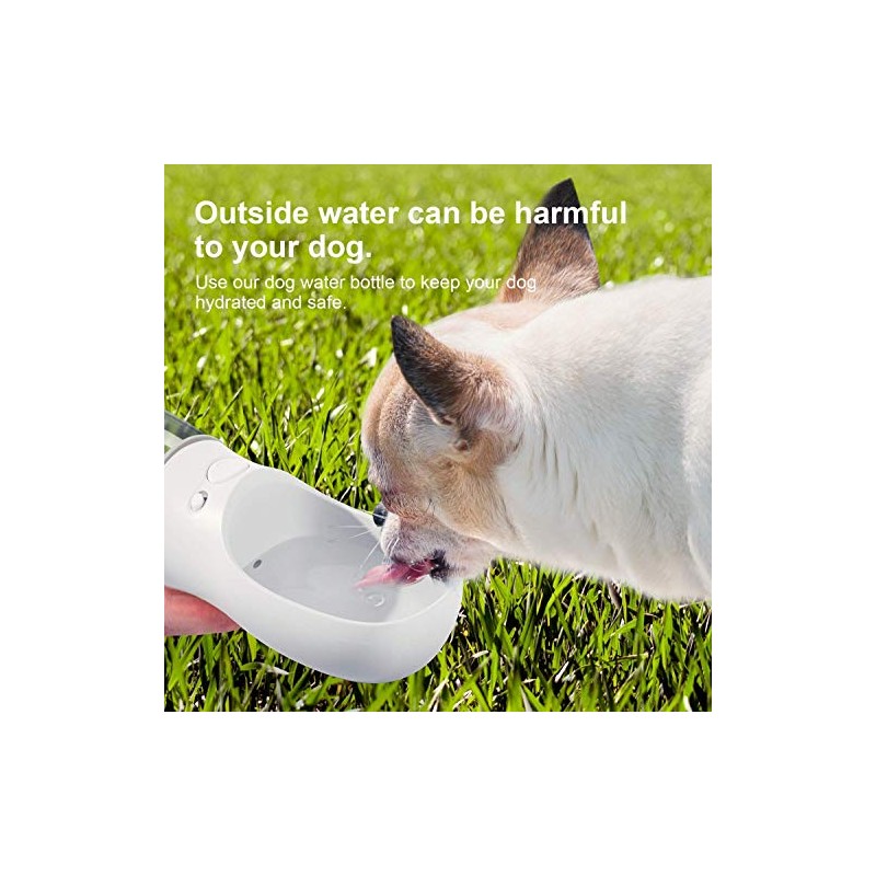 Deyace botella de agua para perro, con una sola mano,