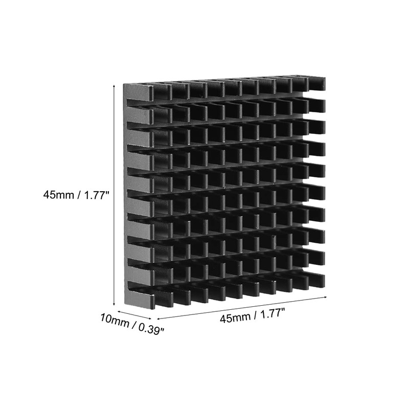 sourcing map Heatsink with Cross-shaped Notches for MOS GPU IC