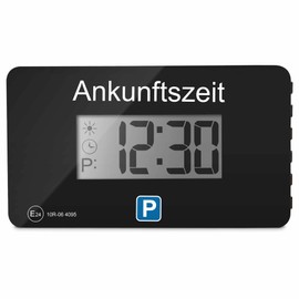 Parkwächter V1 Automatic Parking Disc in accordance with Road Code Digital Parking Disc for Car Electronic Parking Meter Black 105x60x13mm