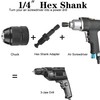 Keyless Drill Chuck 0.8-10mm 3/8-24UNF Quick Change Adapter for SDS