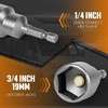 TONDA RV Scissor Jack Socket, Camper Travel Trailer Drill Adapter,