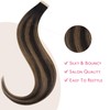 WENNALIFE Tape in Hair Extensions Human Hair Balayage Natural Black