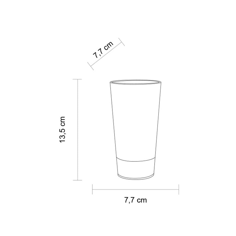 BARCRAFTERS Plastic Cups 0.2 L - 0.3 L Set of