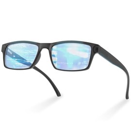 IBOANN Blue Light Glasses Men, Computer Glasses with UV400 Protection, Anti Eyestrain, Magnification (1.25x)
