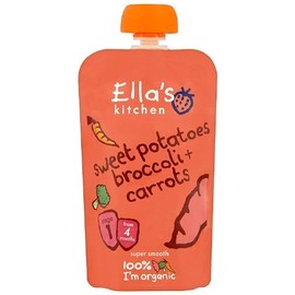 (6 PACK) - Ellas Kitchen - S1 Sweet Potato Broccoli & Carrots | 120g | 6 PACK...