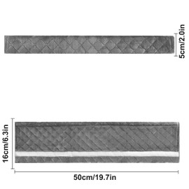 Amooca Soft Automotive Seat Belt Cover Seatbelt Shoulder Pad Neck Protector Cushions Universal Fit SUV Trucks Backpack Dark Grey Extra Long 19.7in