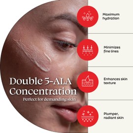 Kiyomi Skin Day Cream Intense - Face Cream with Double 5-ALA, Hyaluronic Acid, Squalane, Japanese Herbal Extracts - Hydrating Face Moisturizer for Dry Skin, Fine Lines - Made in Germany - 1.7 Fl Oz