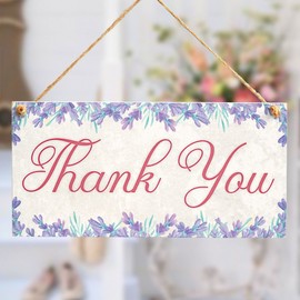 Meijiafei Thank You - Beautiful Sign A Unique Thank You Gift 10"x5"