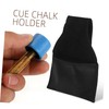CORHAD Ergonomic Billiard Chalk Holder Pool Cue Clamp Bag Portable