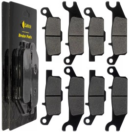 Caltric Front Rear Brake Pads for Yamaha Grizzly 700 YFM7F Ducks Unlimited Edition 07-09