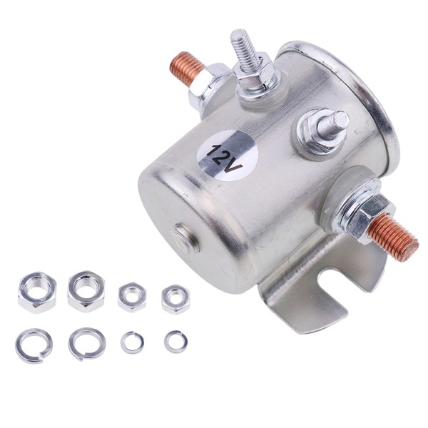 JZGRDN 12V 250A 4 Terminal Continuous Duty Solenoid Relay Compatible