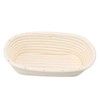 25cm Bread Proofing Basket Set Oval Natural Rattan Sourdough Proofing