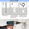 OSELEE Q-Hanger Screw Hooks Outdoor, Wall Mount Ceiling Hook, Safety
