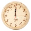 23cm Diameter Sauna Clock Wall Hanging Wooden Clock for Sauna