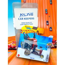 Hot Wheels Dragtor (Ruby Red, Black & Chrome) 9/10 HW Metro - 2024-176/250 (Short Card) - includes a KLAS Car Keeper Protector Case - HTF04