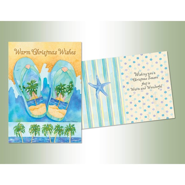 Performing Arts Full Color Inside Palm Tree Flip Flops Stationery Paper (52685-18)