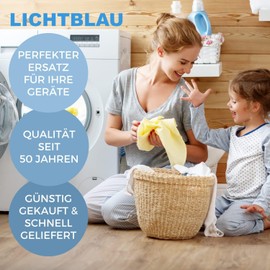 Lichtblau Filter lint sieve for washing machine and washer dryer, replacement part sieve suitable for Whirlpool and Bauknecht 481248058385, filter sieve for coins buttons, etc.